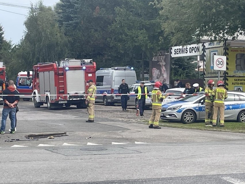 Wypadek na skrzyżowaniu ulic Szczepaniaka i Husarskiej w...