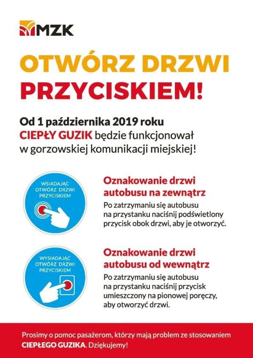 Gorzów: nowe zasady wsiadania i wysiadania w autobusach. Pierwszego dnia było trochę problemów 