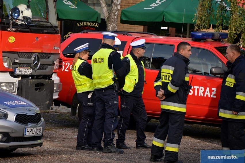 Wszystkie służby ratunkowe, wojsko, samolot i śmigłowiec LPR w akcji. Padły strzały! Ćwiczenia Kobra 2019 pod Włocławkiem [zdjęcia, wideo]