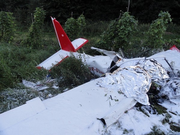 Witowice Dolne: samolot w wpadł w korkociąg?