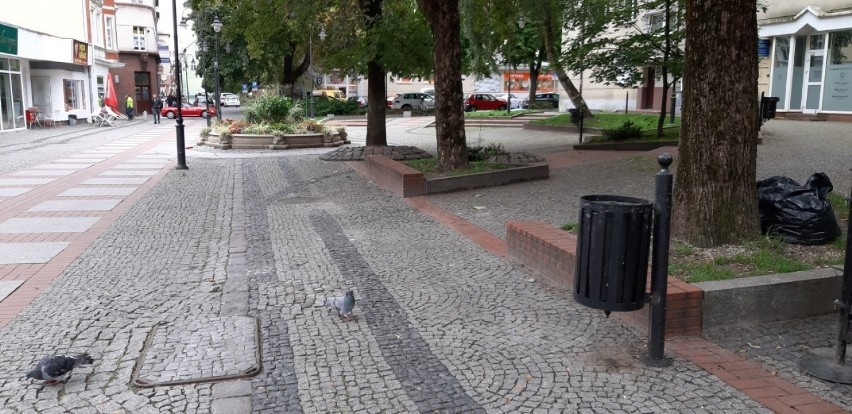 Nadmiar śmieci w centrum Słupska? Wystarczy zlikwidować ławki