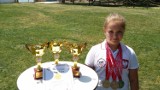 Aleksandra Łukomska (UKS Komorzanka) zdobyła trzy srebrne medale i tytuł potrójnej wicemistrzyni świata w warcabach