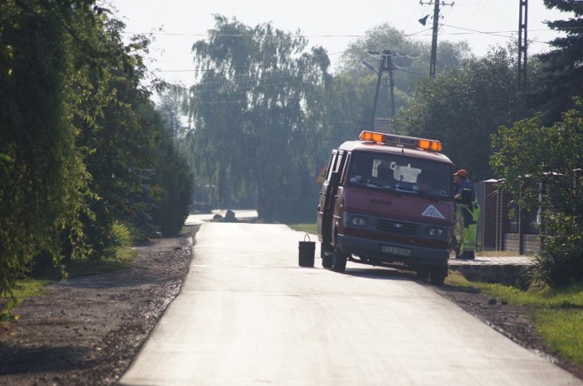 Droga w Gołębiewie pod Kutnem