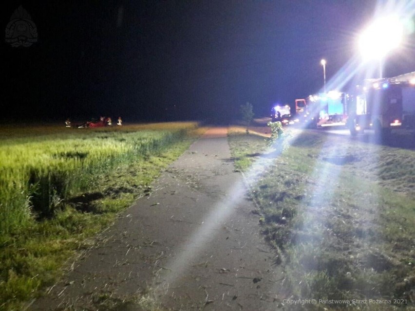 Śmiertelny wypadek na trasie Chojnice - Lichnowy