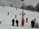 Bytomskie Dolomity - jest śnieg w Sportowej Dolinie. Można jeździć!