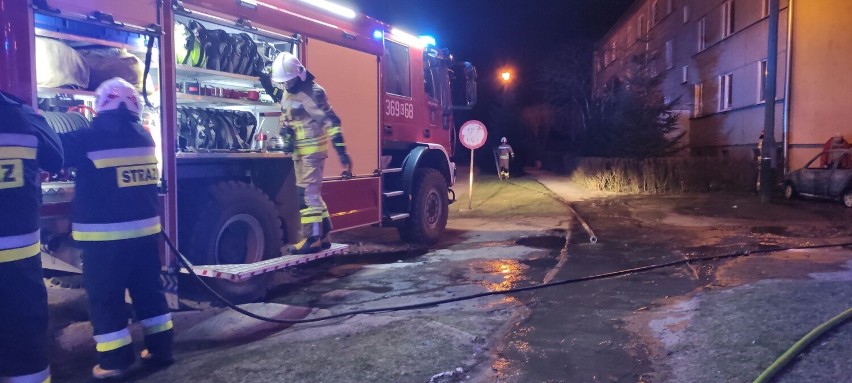 Pożar samochodu w gminie Fabianki