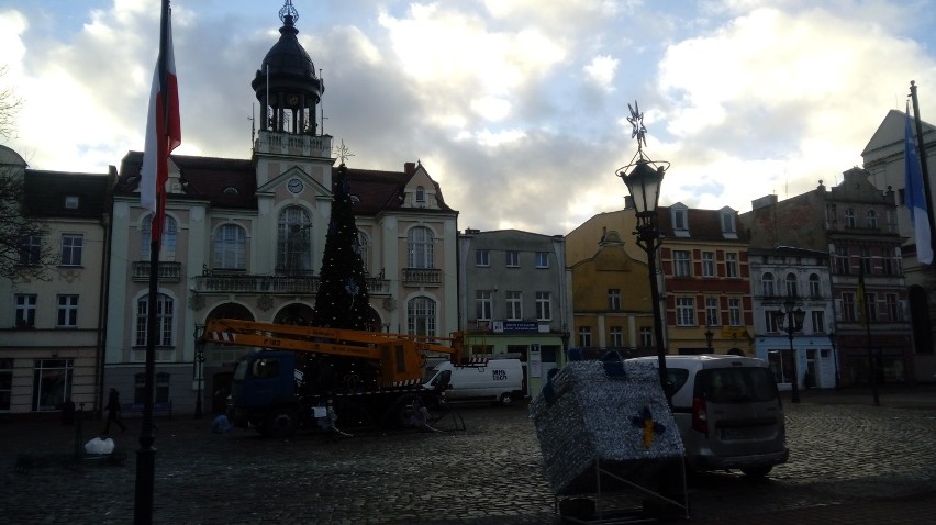 Choinka na placu Wejhera w Wejherowie