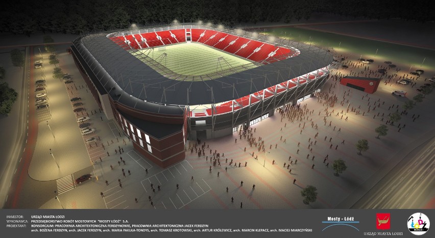 Nowy stadion Widzewa będzie mieścił ponad 18 tysięcy widzów,...