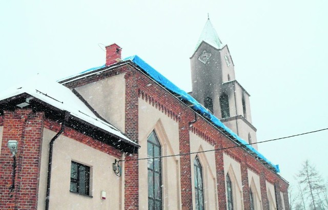 Pożar kościoła zniszczył dach świątyni w Jaśkowicach