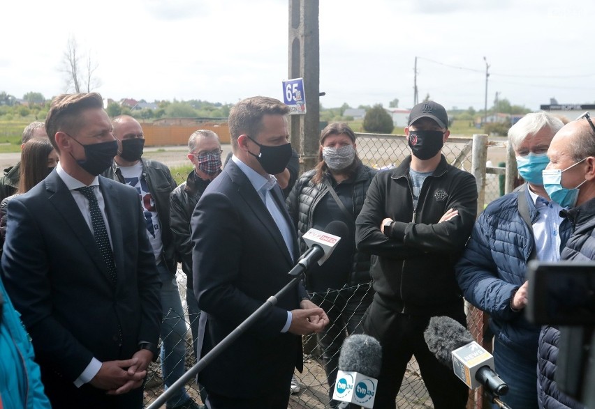 Rafał Trzaskowski w Lubieszynie.