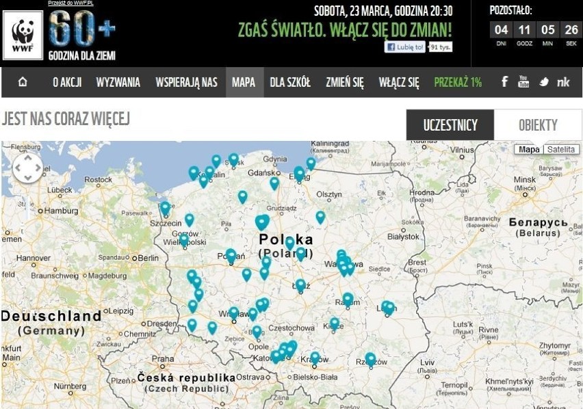 Zgaś światło, włącz się do zmian! - mapa