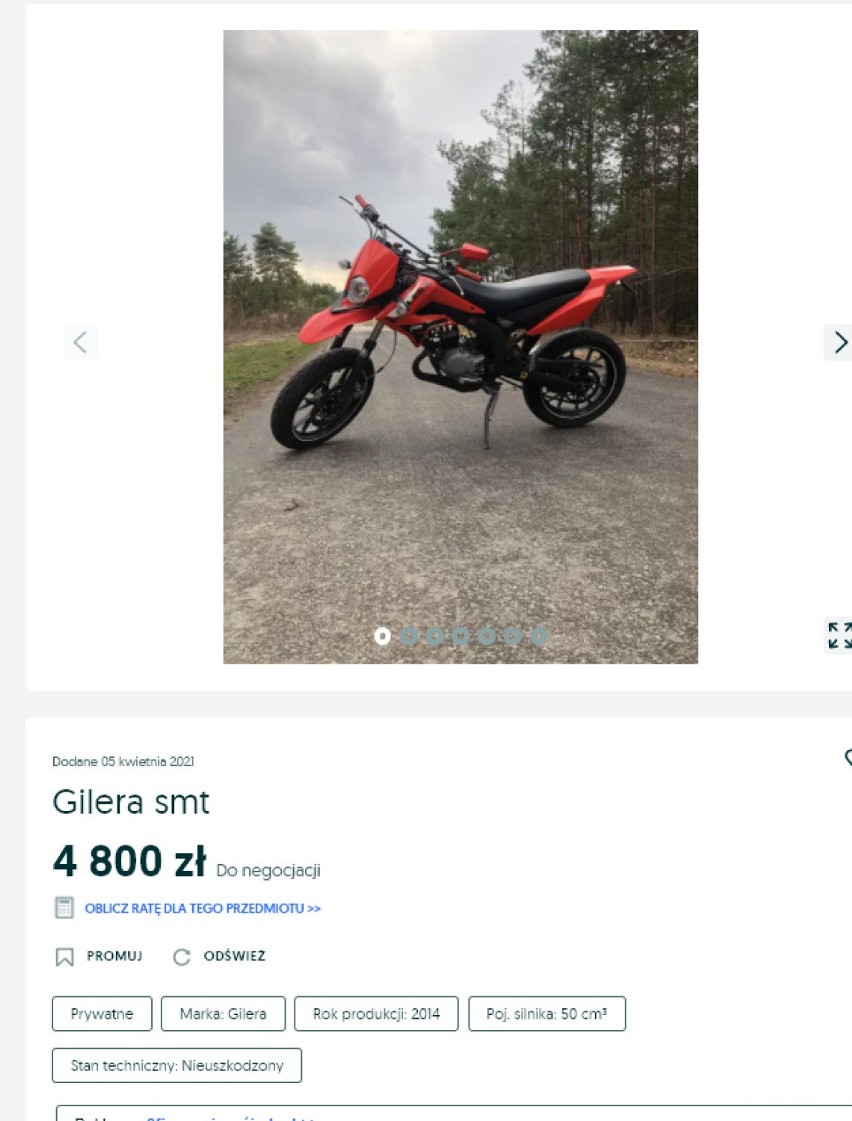 Olkusz. Motocykle i skutery na sprzedaż. Najciekawsze oferty na OLX [OFERTY ze ZDJĘCIAMI, KWIECIEŃ]