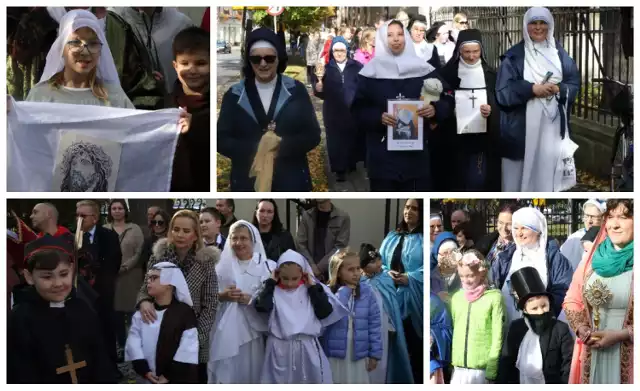 Marsz Wszystkich Świętych 2023 w Pleszewie. Ulicami miasta przeszedł Marsz Wszystkich Świętych. Ucieszyli się niebem