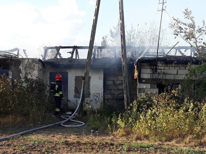 - Zgłoszenie o pożarze w pustostanie przy ul. Byszewskiej 86...