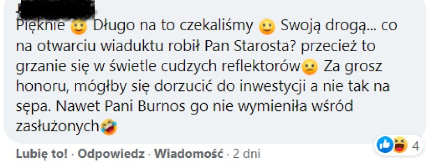 "Wiadukt... wykonaliśmy. Brawo My". Internauci obśmiali starostę, który chwali się inwestycją, do której nie dołożył ani grosza