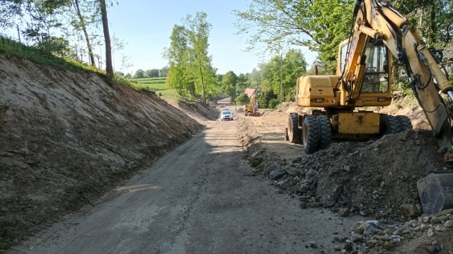 Przebudowa drogi powiatowej w Gierczycach, maj 2022 (zdjęcie ilustracyjne)