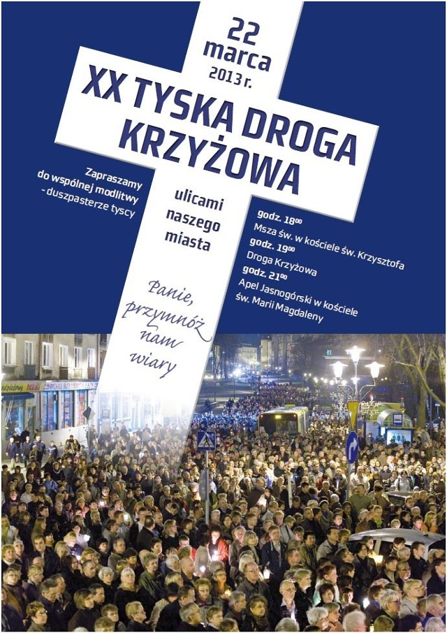 Plakat XX Tyskiej Drogi Krzyżowej