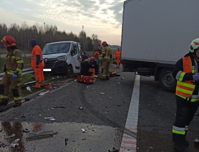 Wypadek na A4 między Tarnowem a Dębicą