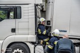 Koźmin Wlkp.: Pożar ciężarówki w porę ugaszony [ZDJĘCIA]