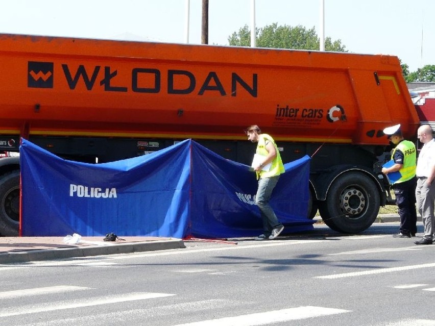 Śmiertelny wypadek na Łaskiej w Pabianicach