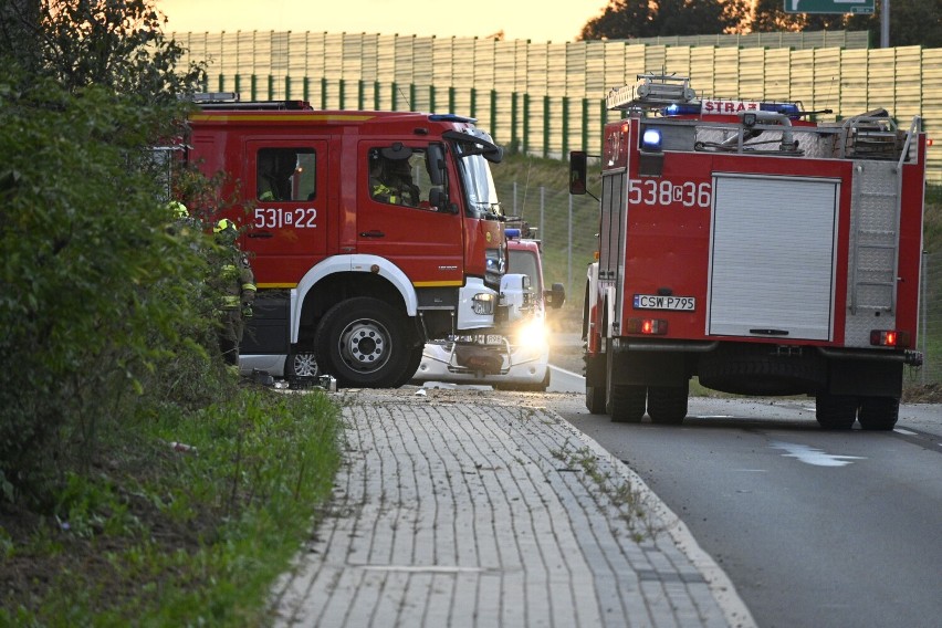 Poważny wypadek pod Świeciem. Auto uderzyło w drzewo. Zobacz zdjęcia