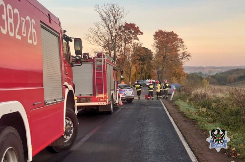 Wypadek na drodze pomiędzy Strugą, a Starymi Bogaczowicami. Jedna osoba w szpitalu!