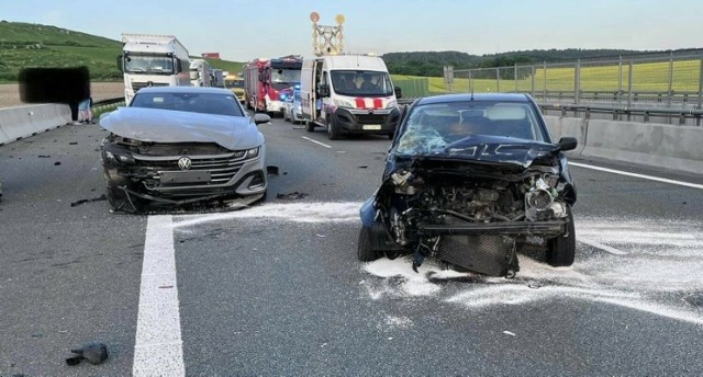 Zdjęcie archiwalne z wypadku z 21.05. W tym miejscu często dochodzi do wypadków.