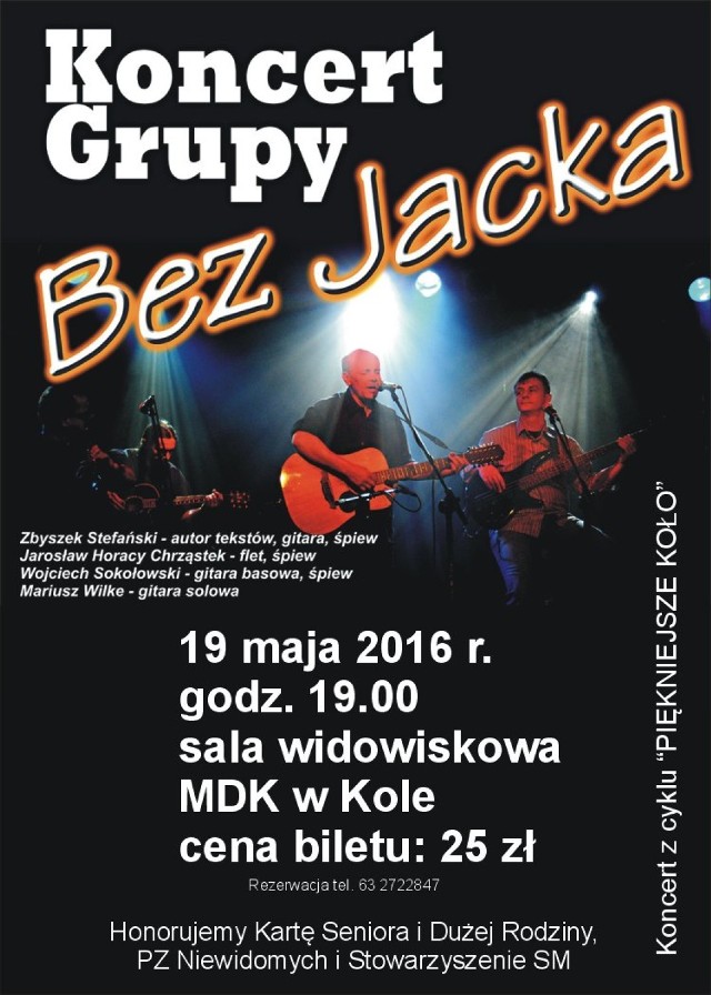 MDK w Kole - Koncert Grupy "Bez Jacka"