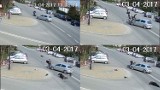 Wypadek w Lubomii. Zajechał drogę jadącej motorowerem. Kobieta wjechała w osobówkę [WIDEO, ZDJĘCIA]