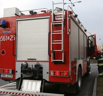 Pożar auta w Pietrowicach Wielkich