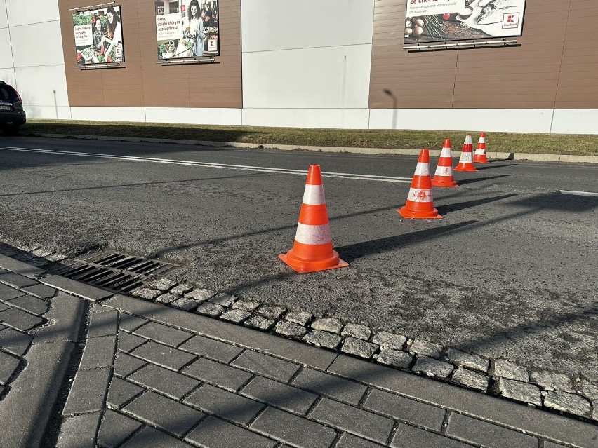 Kolizja na ulicy Bema koło sklepu Kaufland