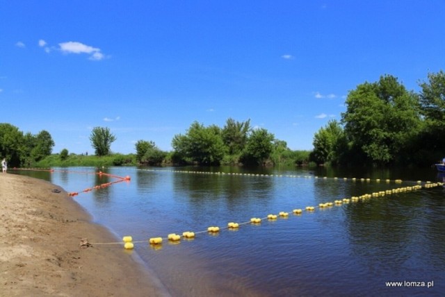 Kąpielisko przy plaży miejskiej w Łomży.