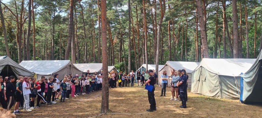Harcerski obóz w Jarosławcu