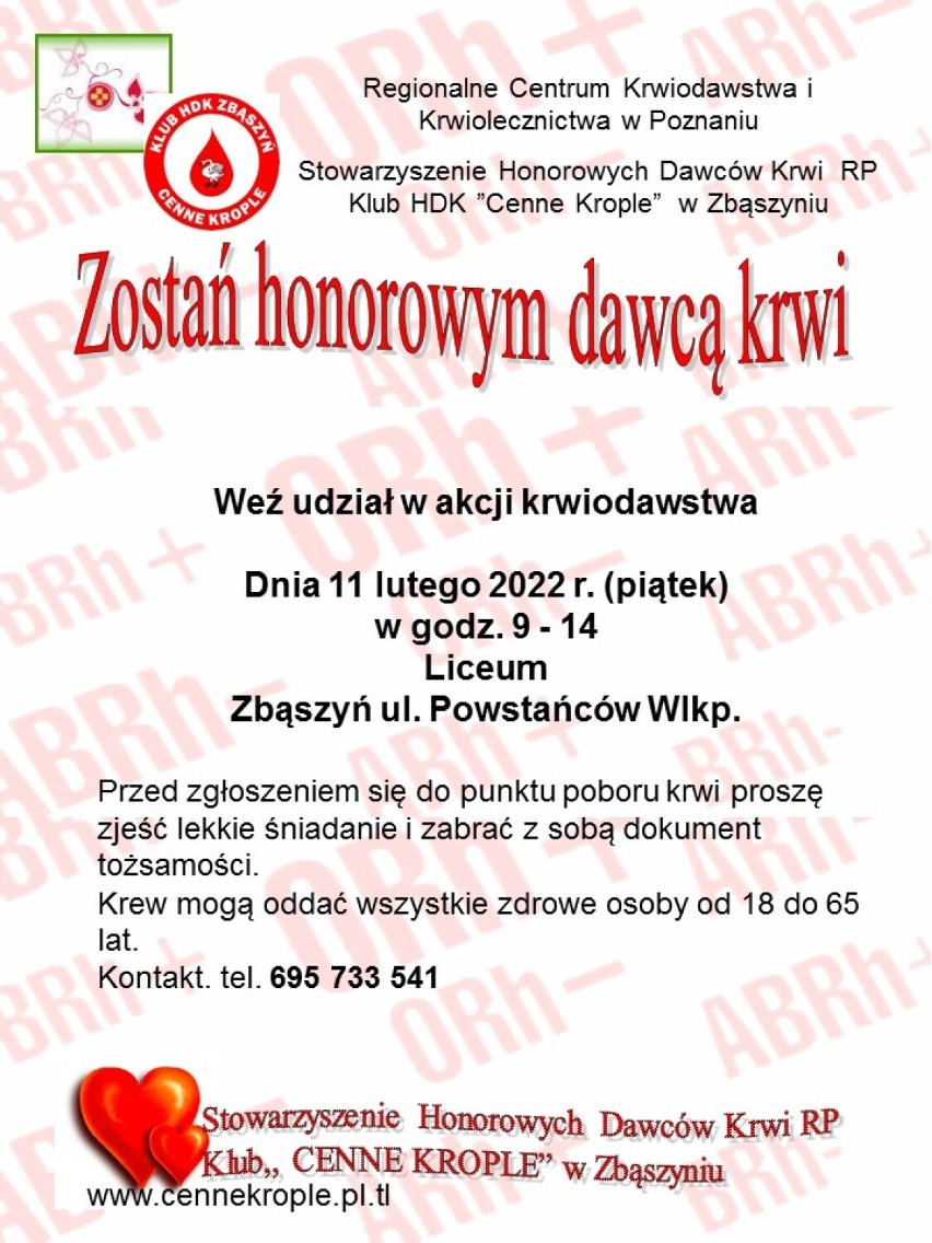 Klub HDK "Cenne Krople" Zbąszyń. Tylko z serca i nas samych...