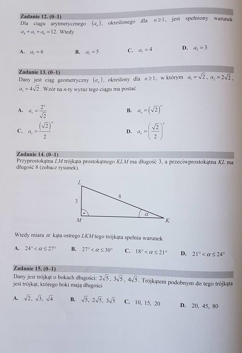 Matura 2018 Matematyka podstawowa Odpowiedzi, Rozwiązania,...