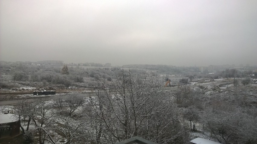 Zima w rejonie ul. Poligonowej w Lublinie