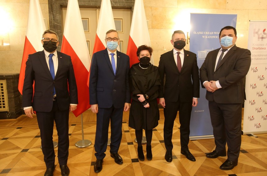 Na spotkaniu w gmachu Sejmu Śląskiego wzięli udział Jarosław...
