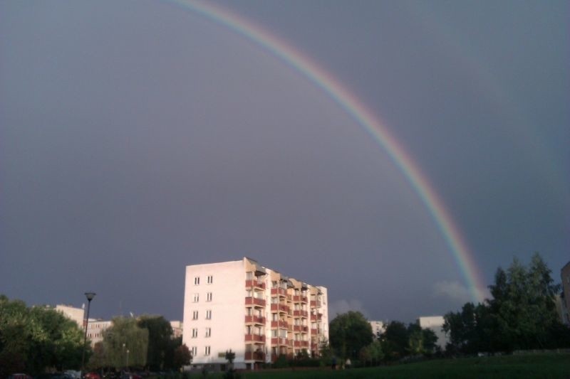 Tęcza nad Białymstokiem. Wasze zdjęcia