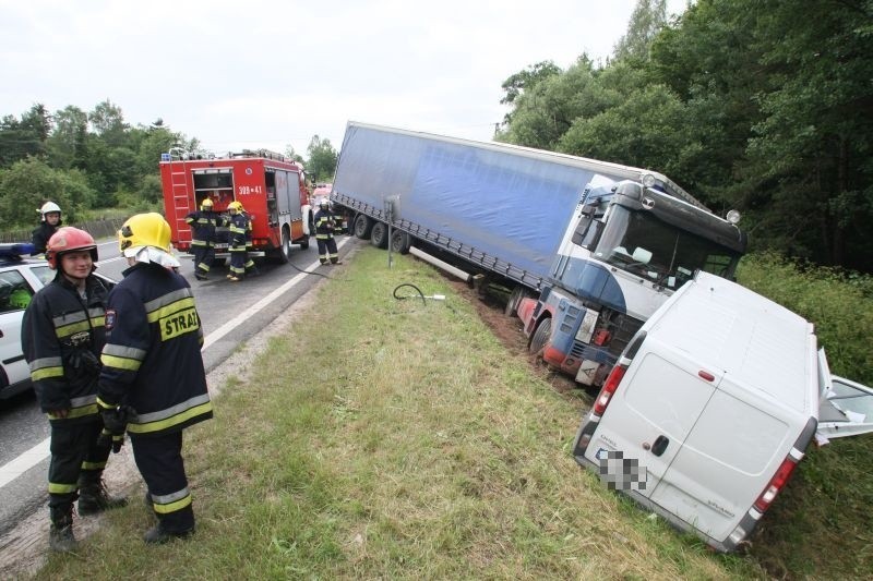 Wypadek na Raszówce w powiecie kieleckim