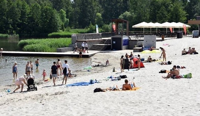 Plaża w częstochowskim Parku Lisiniec