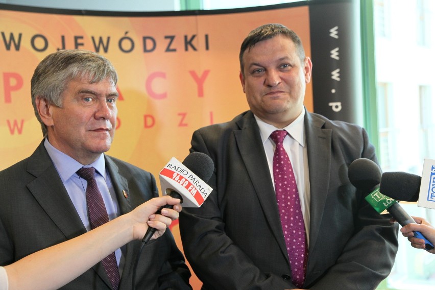 Wiceminister Jacek Męcina w Łodzi. Mówił o programach pomagających zmniejszyć bezrobocie