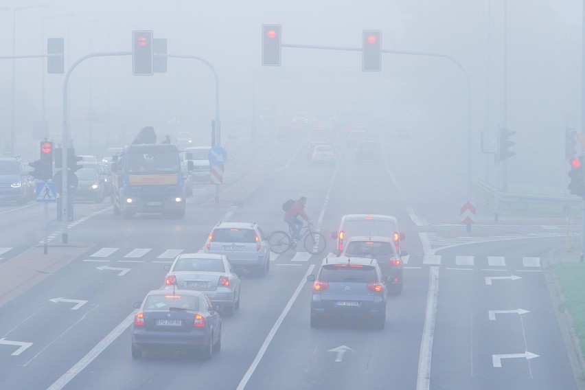 Mgła w Łodzi i województwie łódzkim. Ostrzeżenie przed mgłą. Uwaga kierowcy mgła na drogach regionu. Prognoza pogody: mgła 24.10.2019