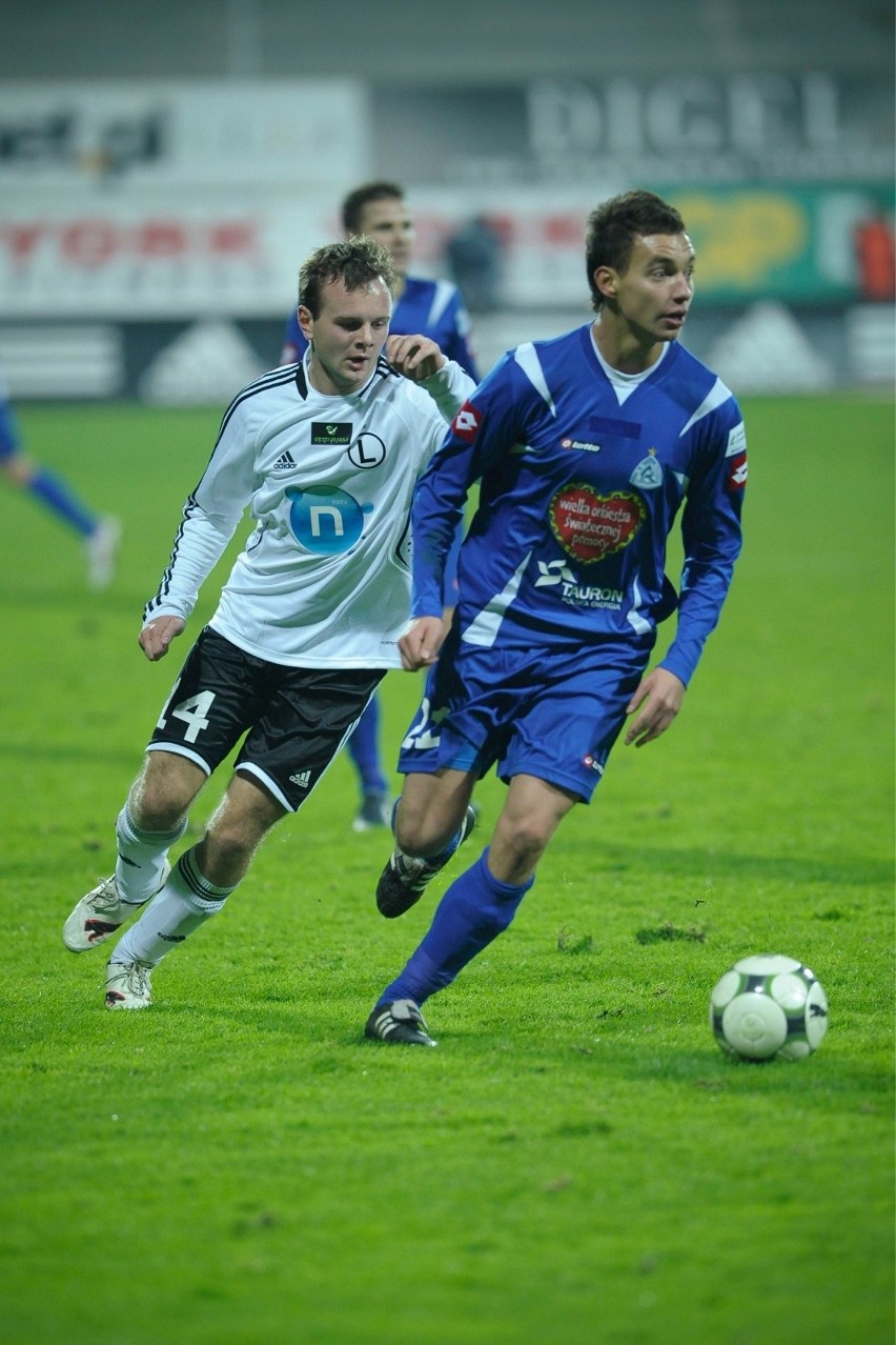 31.10.2009. Maciej Sadlok w barwach Ruchu Chorzów.