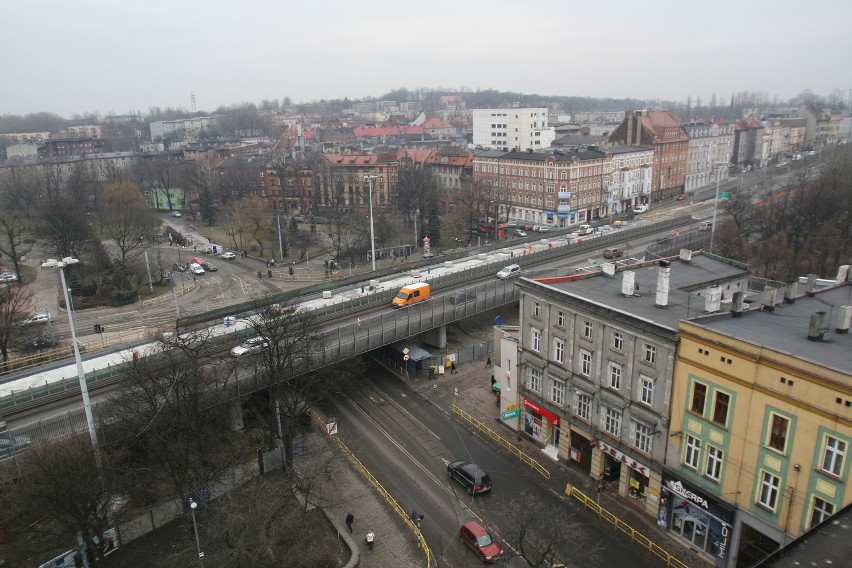 07.02.2013 chorzow..estakada malowanie...remont estakada...