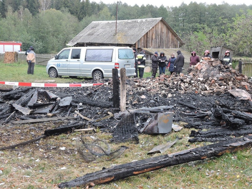 Pożar w Chlewiszczach. Zginęły dwie osoby