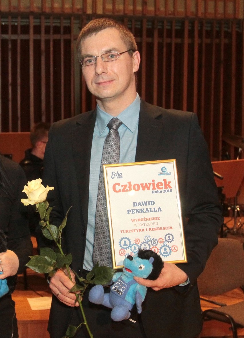 Dawid Penkalla z nagrodą „Człowiek Roku”.