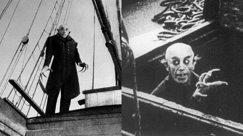 Max Schreck w filmie "Nosferatu - symfonia grozy"...