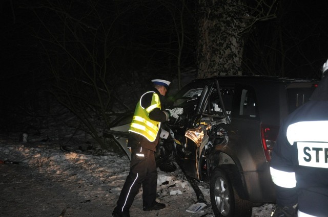 Wypadek na drodze Lutomek - Łężce.