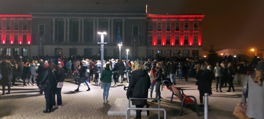 W Dąbrowie Górniczej również odbył się protest w obronie...