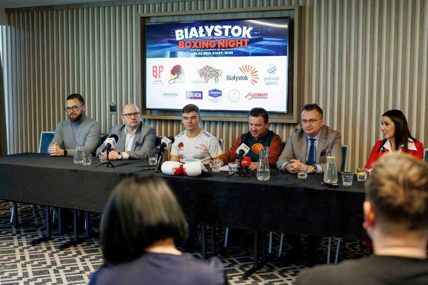 Konferencja prasowa przed galą Białystok Boxing Night